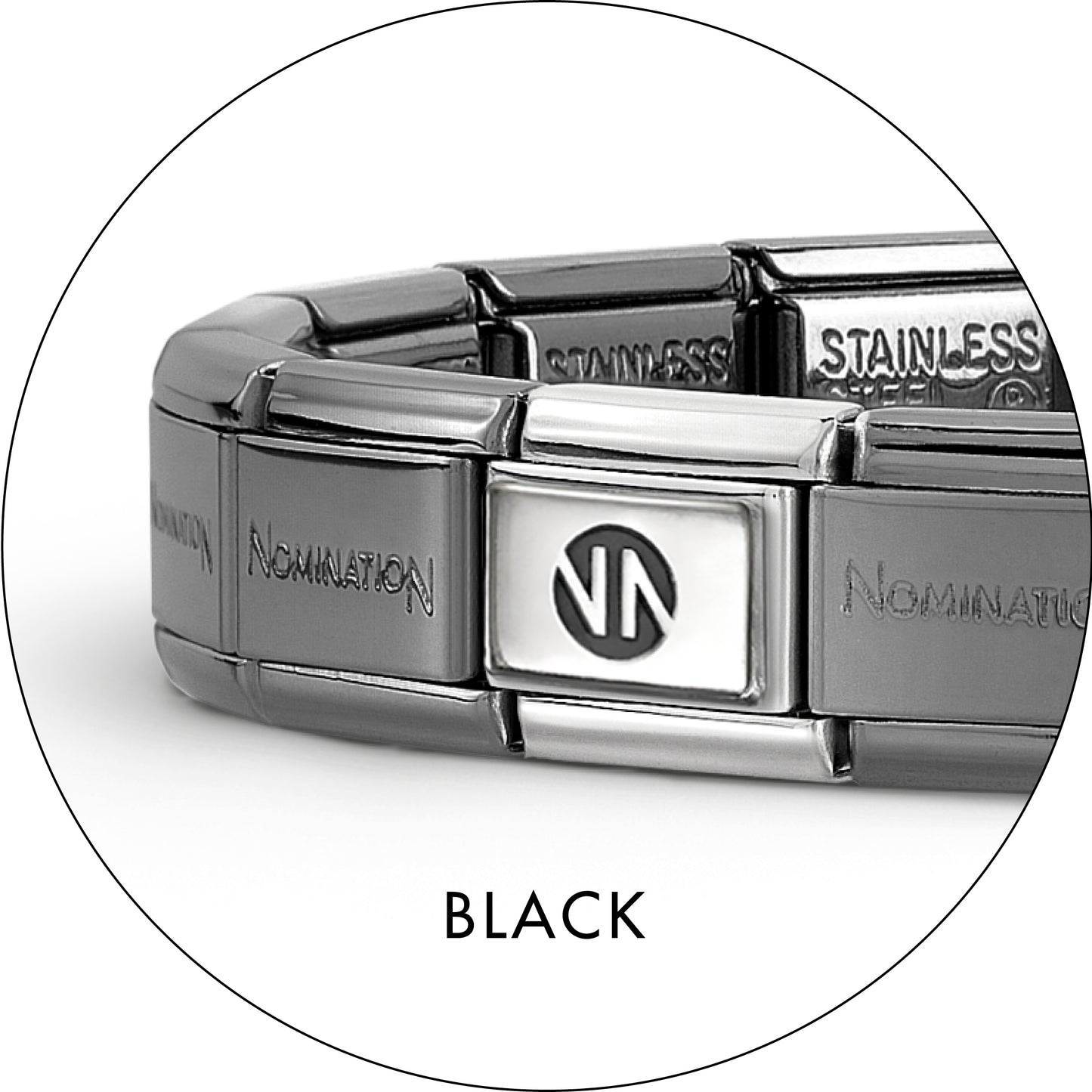 Nomination Classic Composable Black Classic Bracelet 530301SI/002