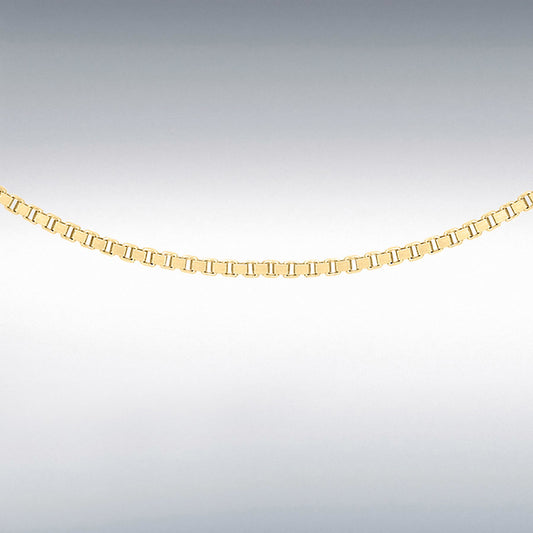 18ct Yellow Gold Adjustable Boxlink Chain 18-20"