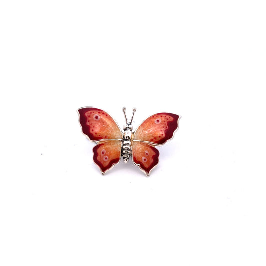 Sterling Silver Small Enamel Butterfly