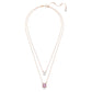 Swarovski Rose Gold Tone Millenia Layered Necklace 5640558