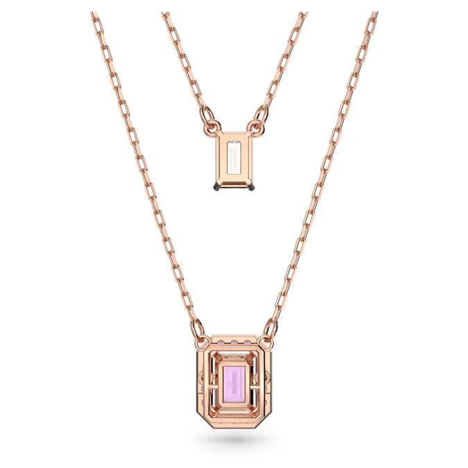 Swarovski Rose Gold Tone Millenia Layered Necklace 5640558