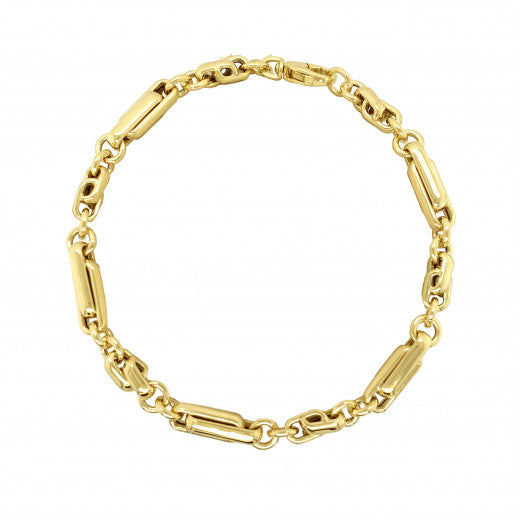 9ct Yellow Gold Hollow Knot Bracelet