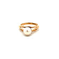 Pre-Owned 8mm White Cultured Pearl Ring Size Q