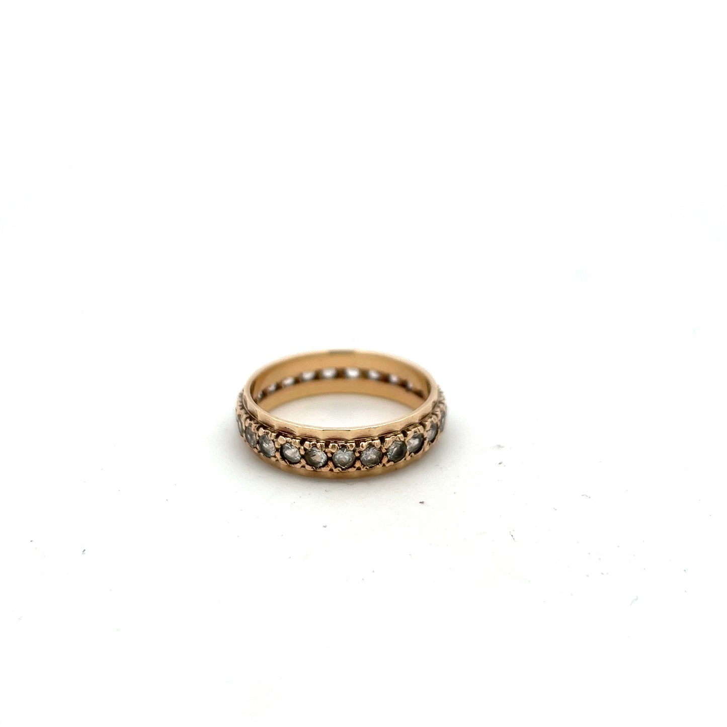 Pre-Owned 9ct Gold Synthetic Spinel Eternity Ring Size O