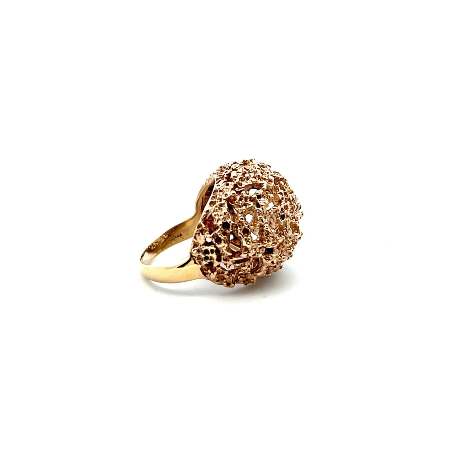 Pre-Owned 9ct Gold Bombe Style Ring