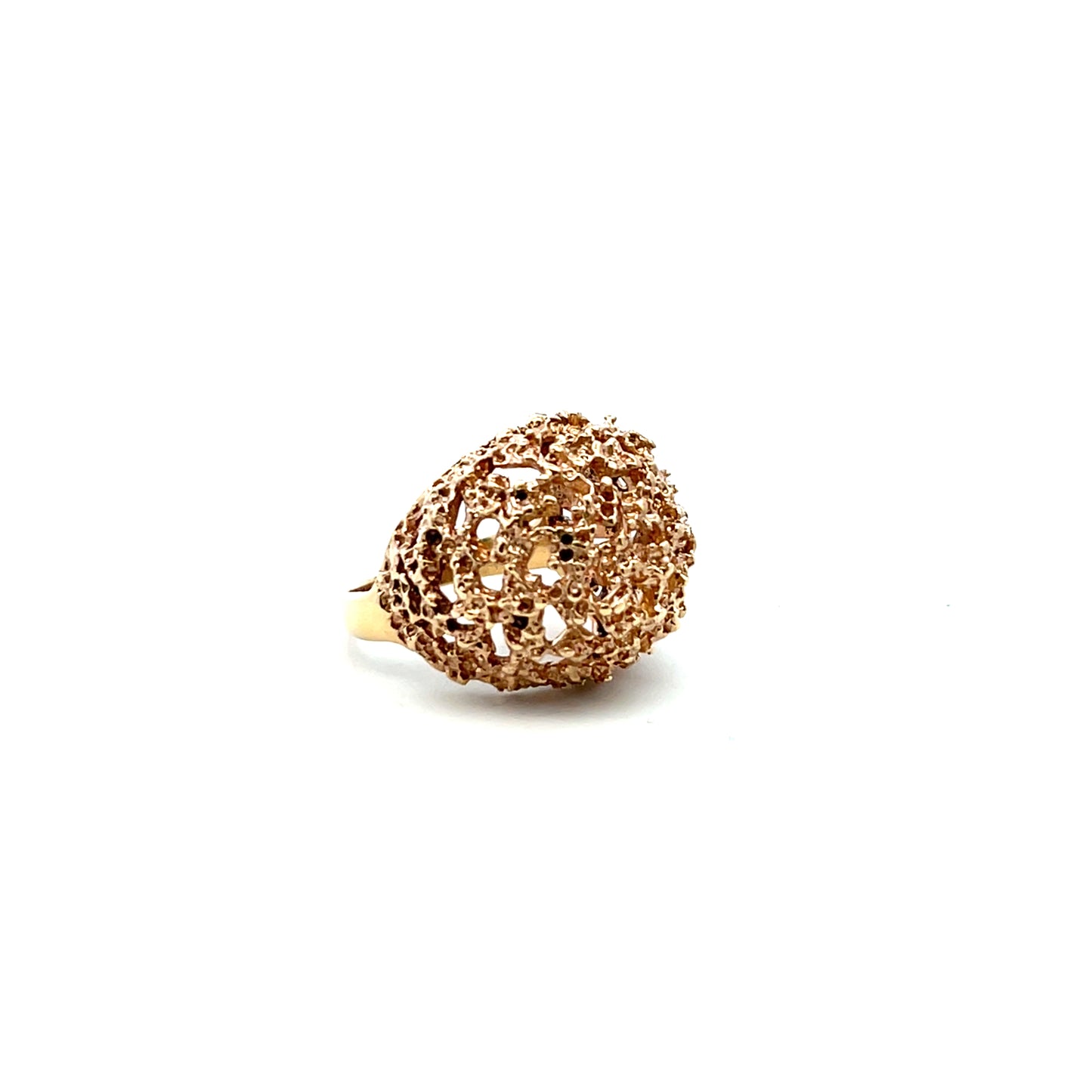 Pre-Owned 9ct Gold Bombe Style Ring