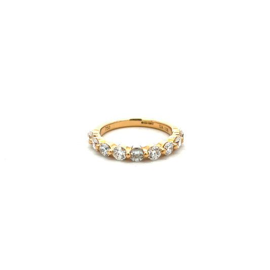 Pre-Owned 18ct Yellow Gold 1.00ct Diamond Eternity Ring Size K