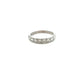 Pre-Owned 9 Brilliant Cut Diamond Half Eternity Ring Size P