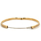 Pre-Owned 9ct Yellow Gold 5mm Engraved Hollow Bangle