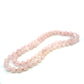 Pre-Owned 30" Individually Knotted Rose Quartz Bead Necklace