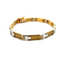Pre-Owned Two Colour Jigsaw Link Design Bracelet