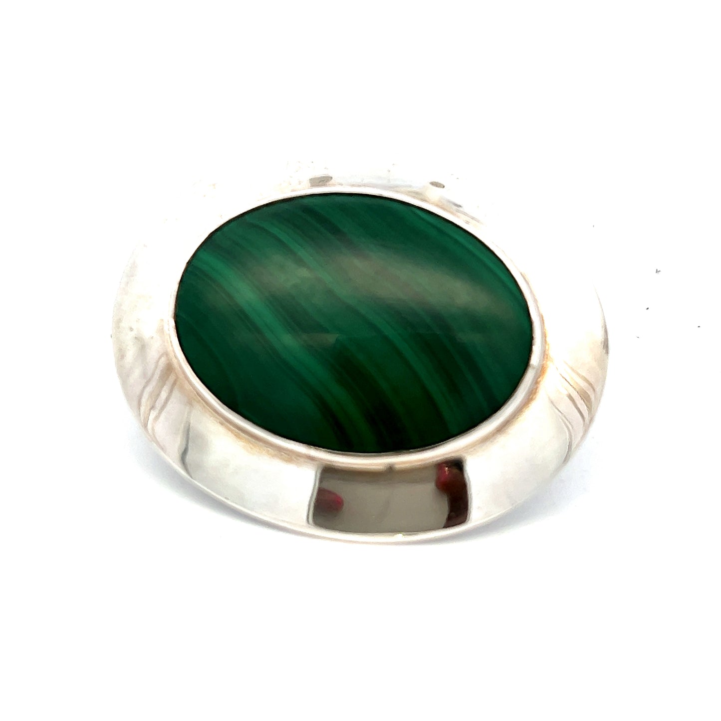 Pre-Owned Malachite Brooch