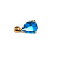 Pre-Owned 9ct Yellow Gold London Blue Topaz Pear Shaped Pendant