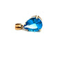 Pre-Owned 9ct Yellow Gold London Blue Topaz Pear Shaped Pendant