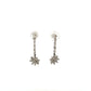 Pre-Owned Marquise and Brilliant Cut Diamond Cluster Drop Earrings