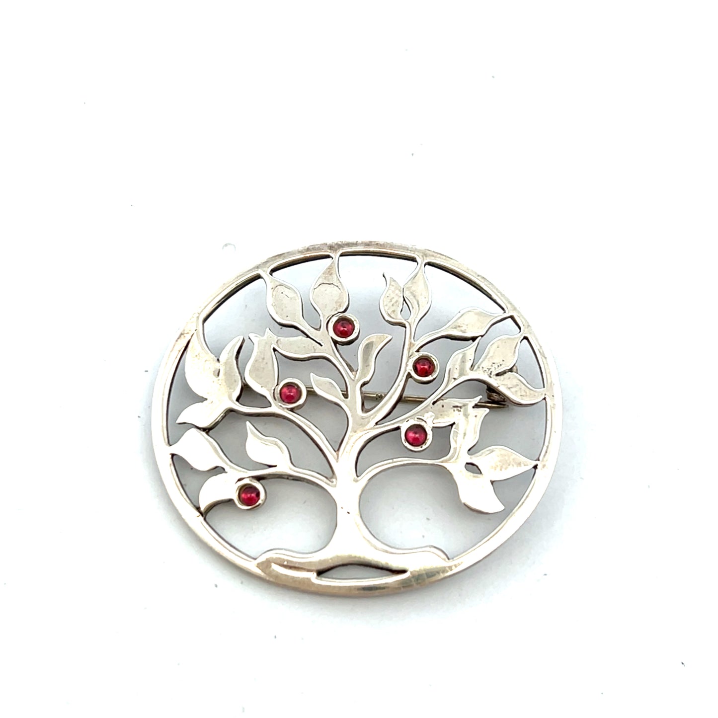 Pre-Owned Clive and Clarissa Cook Designer, Tree of Life Garnet Brooch