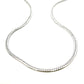 Pre-Owned 18" Silver Flat Piatina Chain
