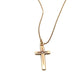 Pre-Loved 9ct Gold Diamond Cross and Chain