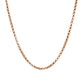 Pre-Owned 20" 9ct Rose Gold Micro Belcher Chain