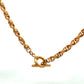 Pre-Owned 9ct Gold 18" Loose Rope Embossed T-Bar Chain