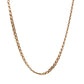 Pre-Owned 22" 9ct Yellow Gold Fancy Double Curb Chain