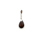 Pre-Owned 9ct White Gold Smokey Quartz and Diamond Pendant