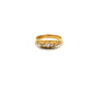 Pre-Owned 18ct Gold Victorian 5 Stone Diamond Carved Ring Size P