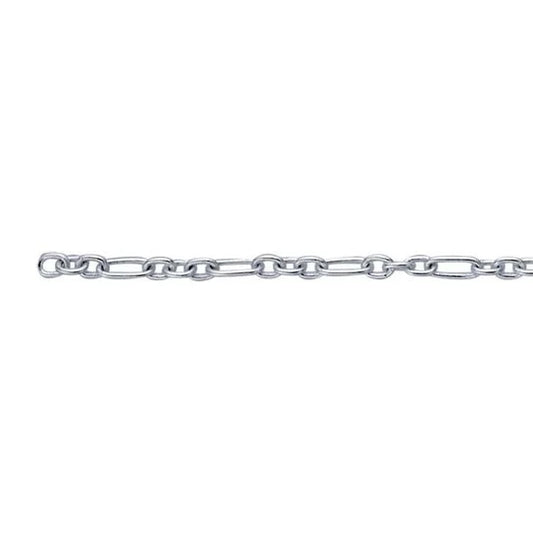 Sterling Silver Long Short Links Perma Weld PJ-9251026-21cm