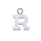 Permanent Sterling Silver Initial R Charm