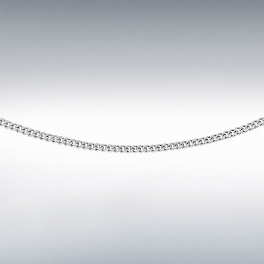 Sterling Silver Panza Curb Chain 16-18"
