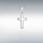 Sterling Silver Small Plain Solid Cross