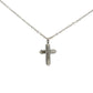 Unique and Co Matt Stainless Steel Cross Necklace 50cm