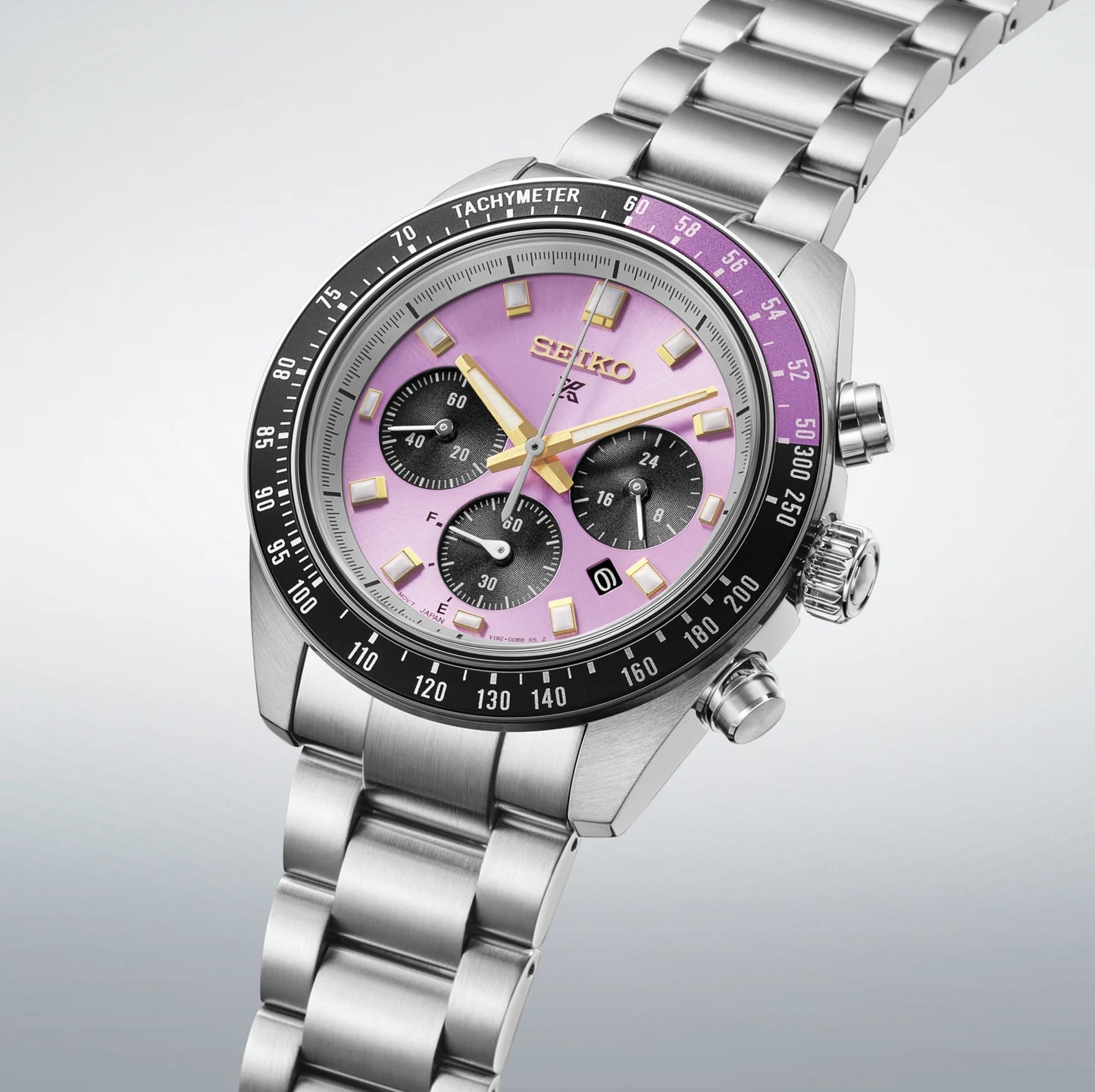 Seiko 145th Anniversary Speedtimer Solar Chronograph Limited Edition in Edo Purple Watch HBJ005P1