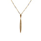 9ct Yellow Gold Elliptical Shape Diamond Necklace