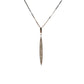 9ct White Gold Diamond Slim Necklace