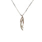 9ct White Gold Three Strand Diamond Necklace