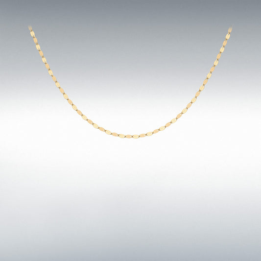 9ct Yellow Gold 1.8mm Sparkle Forzatina Chain 18"