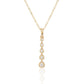 9ct Yellow Gold Diamond Drop Necklace