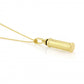 9ct Yellow Gold Cylinder Bottle Necklace