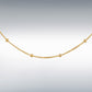 9ct Yellow Gold Curb and Ball Chain 41cm, 16"