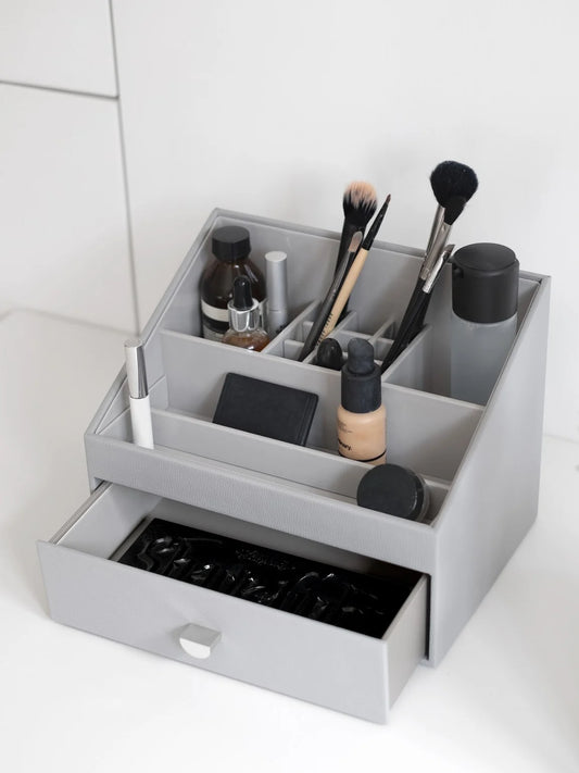 Stackers Pebble Grey Makeup Organiser Storage