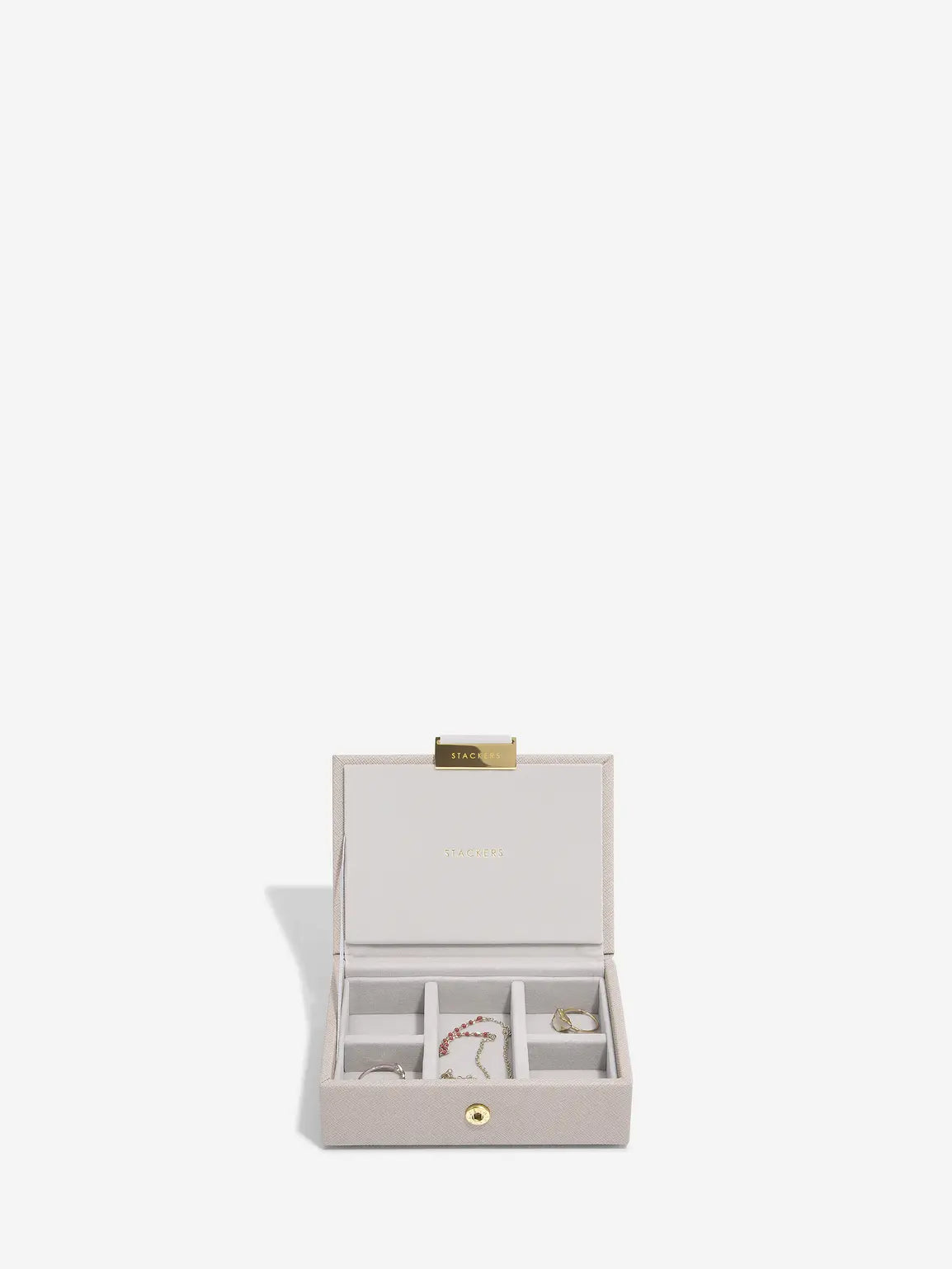 Stackers Micro Taupe Jewellery Box Set of 2