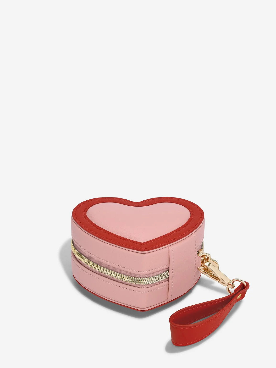 Stackers Pink Heart Travel Jewellery Storage Box