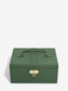 Stackers Luxury Classic Emerald Green Ribbed Jewellery Storage Box