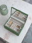 Stackers Luxury Classic Emerald Green Ribbed Jewellery Storage Box