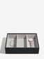 Stackers Classic Raffia Black Jewellery Storage Box Set of 3