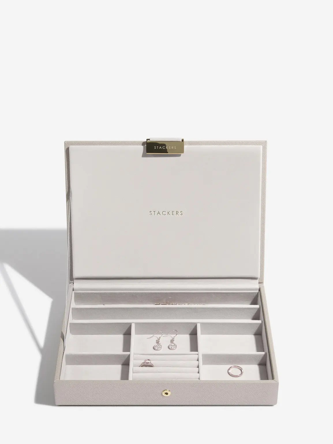 Stackers Classic Taupe 3 Layer Jewellery Box