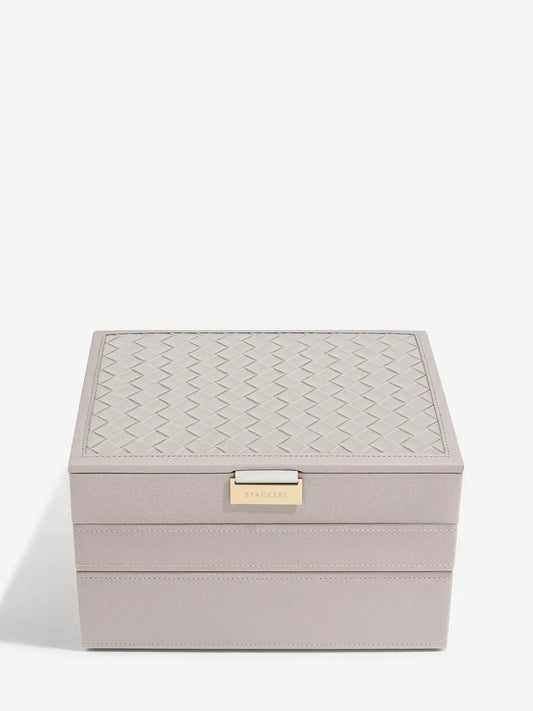 Stackers Classic Taupe 3 Layer Jewellery Box