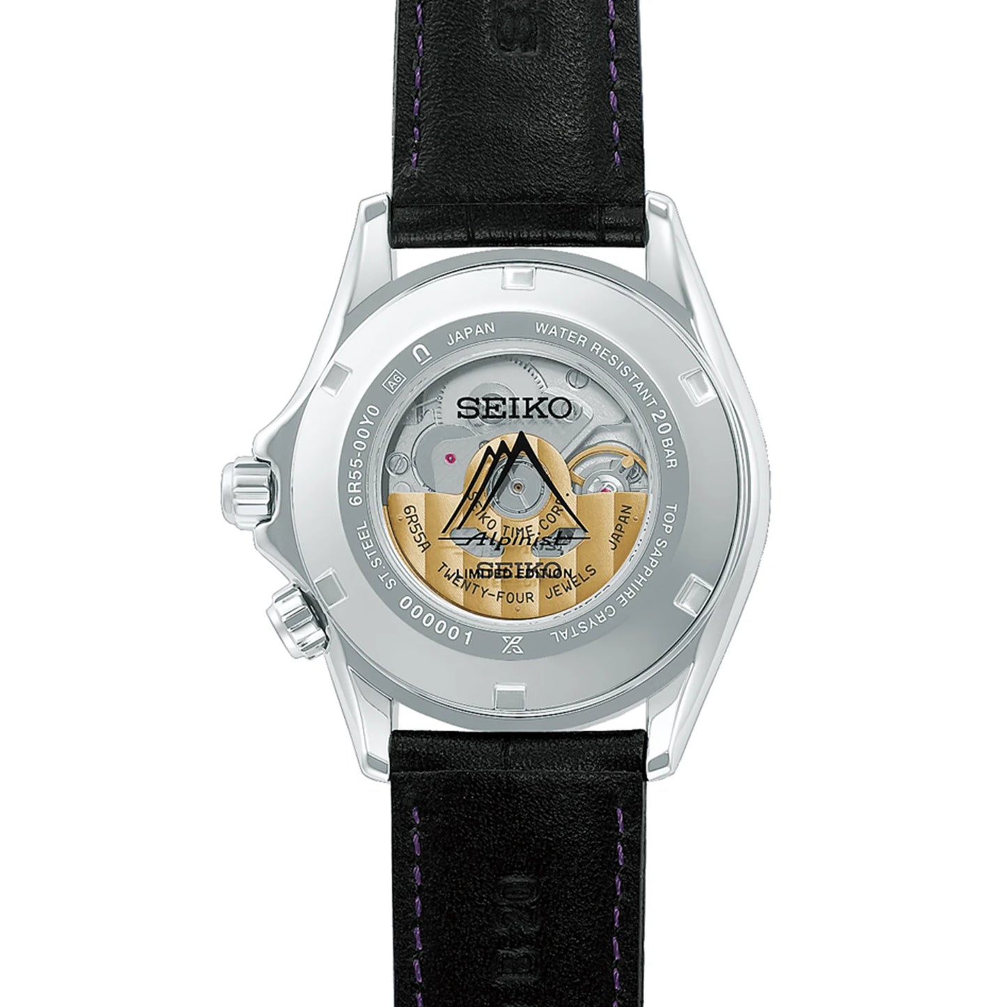 Seiko 145th Anniversary Alpinist Automatic Limited Edition Watch in Edo Purple HBC006J1