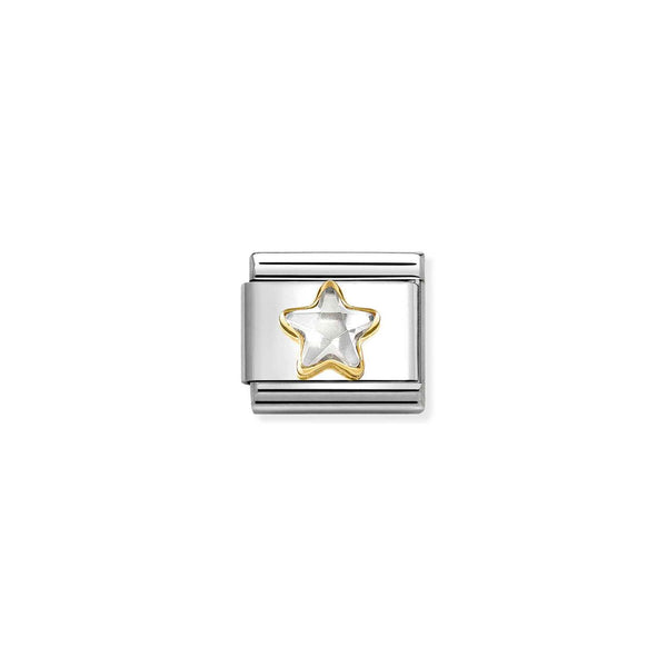 Nomination 18ct Yellow Gold Cubic Zirconia Star 030614/010
